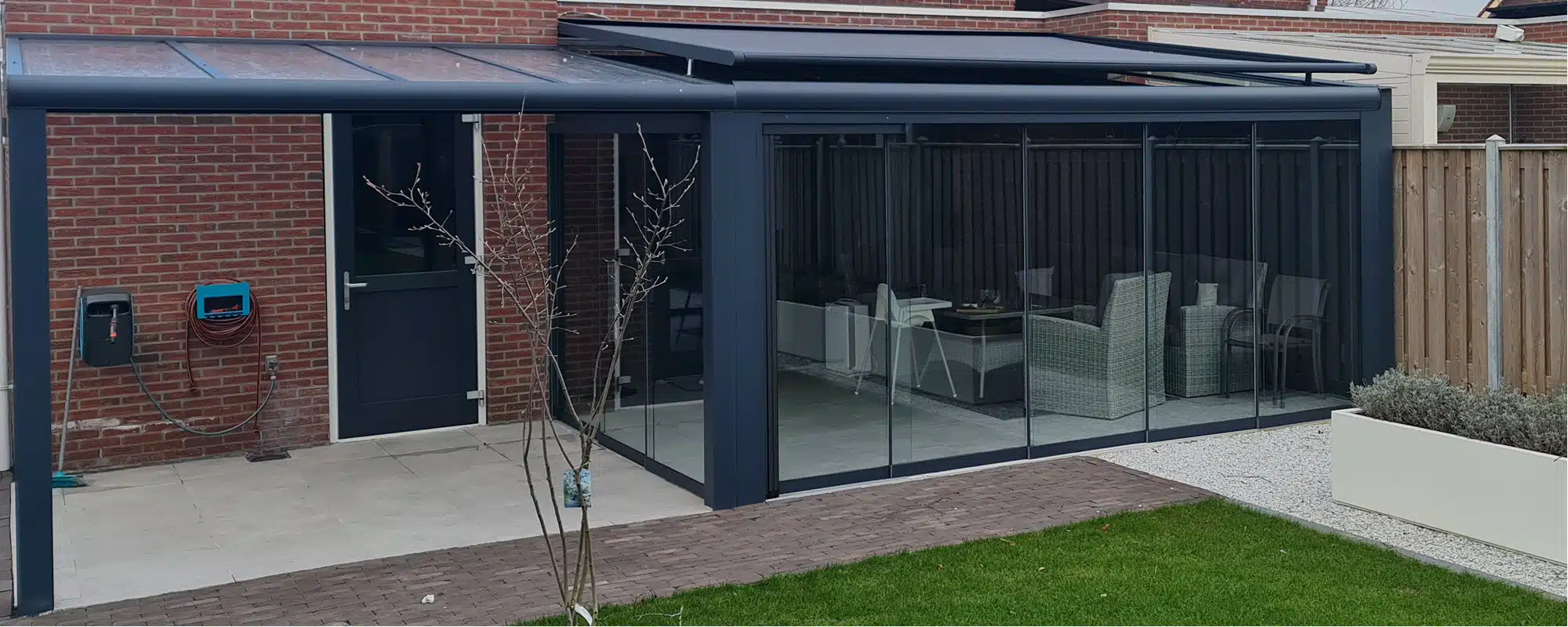 veranda terrasoverkapping inner banner zonwering Skyline Veranda